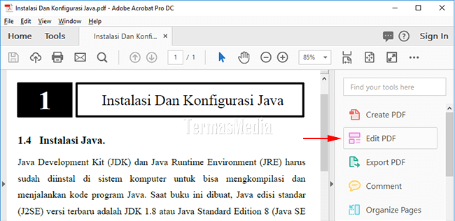 Membuat tautan (link) di file PDF dengan adobe acrobat