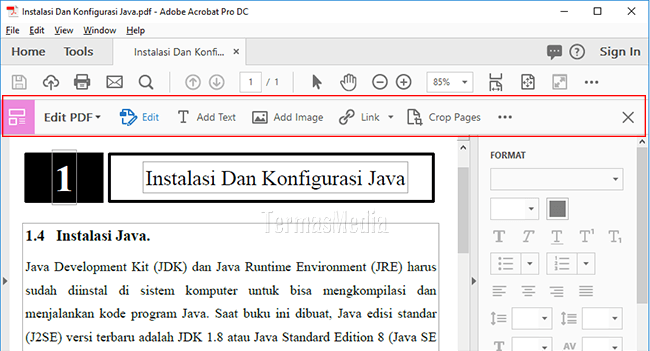 Membuat tautan (link) di file PDF dengan adobe acrobat