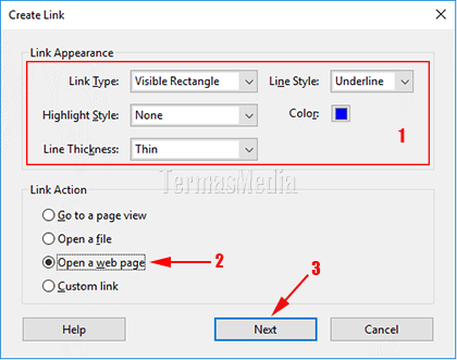 Membuat tautan (link) di file PDF dengan adobe acrobat