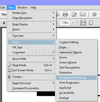 Mengekstrak semua gambar dari file PDF menggunakan Adobe Acrobat