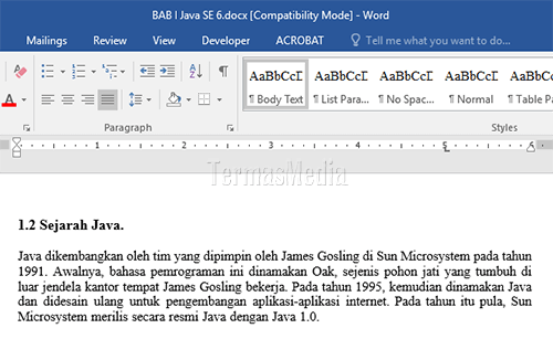 Mengekspor mengkonversi bagian tertentu PDF ke Word dengan Adobe Acrobat