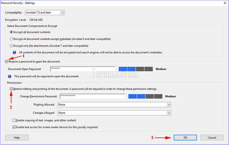 Memproteksi file PDF dengan password Adobe Acrobat