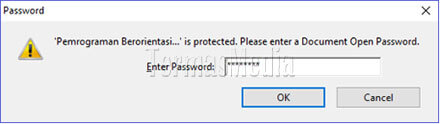 Memproteksi file PDF dengan password Adobe Acrobat