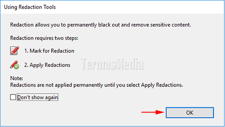 Menyembunyikan konten sensitif di PDF dengan Adobe Acrobat