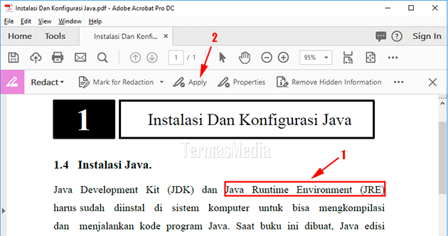 Menyembunyikan konten sensitif di PDF dengan Adobe Acrobat