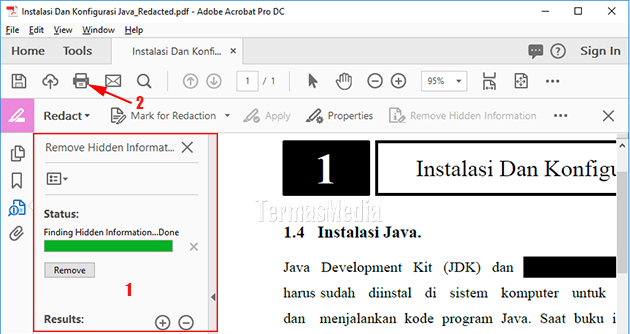 Menyembunyikan konten sensitif di PDF dengan Adobe Acrobat