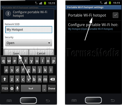 Samsung Galaxy Ace 2 sebagai Wi-fi hotspot portabel