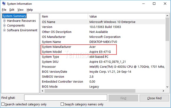 Cara mengetahui model motherboard di Windows