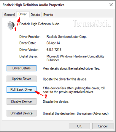 Cara mengembalikan (roll back) driver ke versi sebelumnya