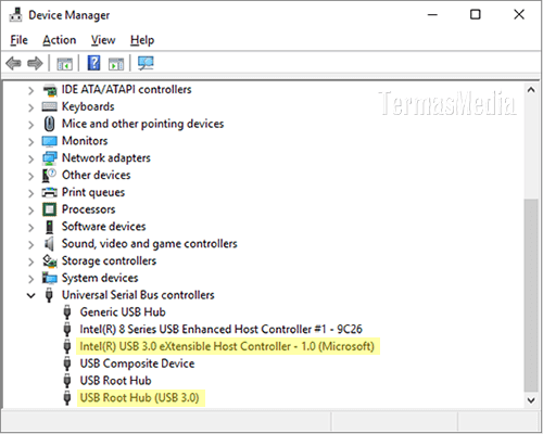 Cara mengidentifikasi port USB 3.0 di laptop