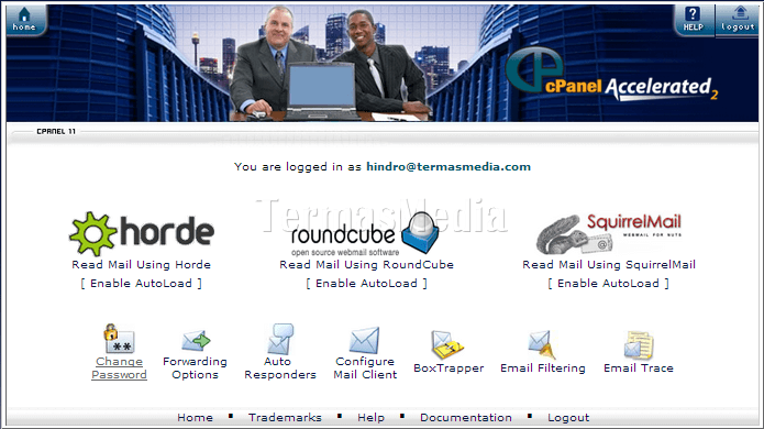 Mengubah password akun email domain sendiri