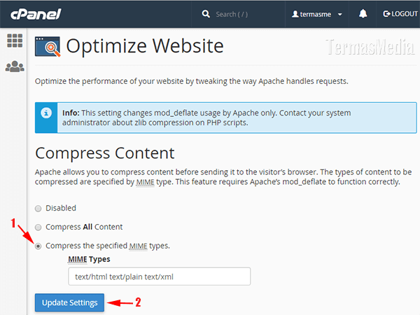 Mengaktifkan Apache GZip Compression di cPanel