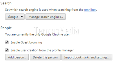Menambahkan mesin telusur (search engine) di Google Chrome