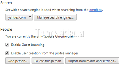 Menambahkan mesin telusur (search engine) di Google Chrome