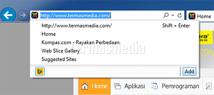 Menambahkan mesin telusur (search engine) di Internet Explorer 11