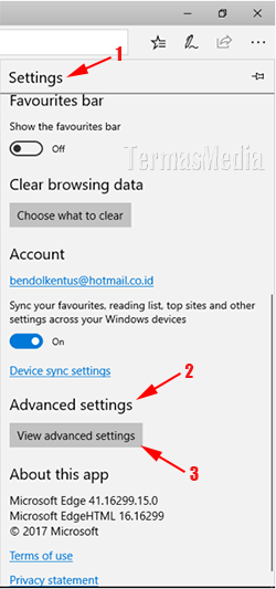 Mengubah lokasi folder unduhan di browser Microsoft Edge