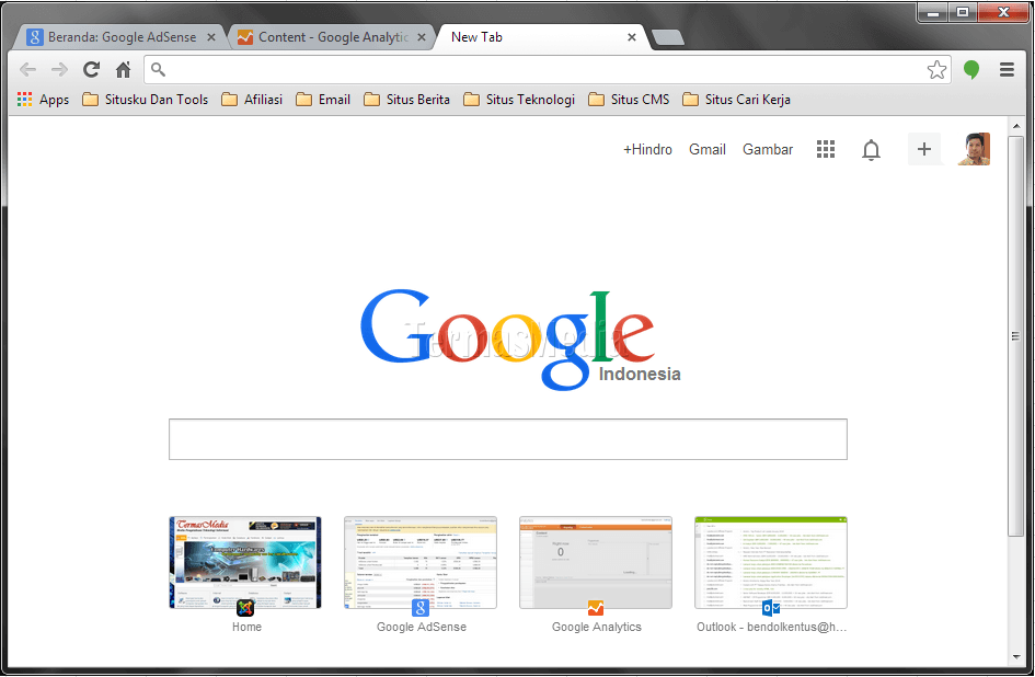 Mengembalikan browser Google Chrome ke motif standar (default theme)