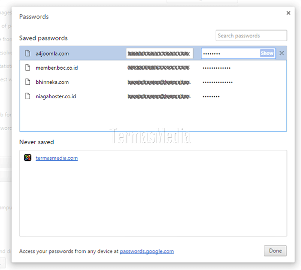 Jangan menyimpan password di Chrome, siapapun dapat mengetahuinya
