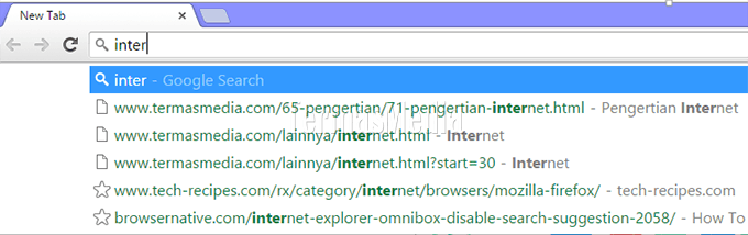 Menonaktifkan saran pencarian (search suggestion) di Google Chrome