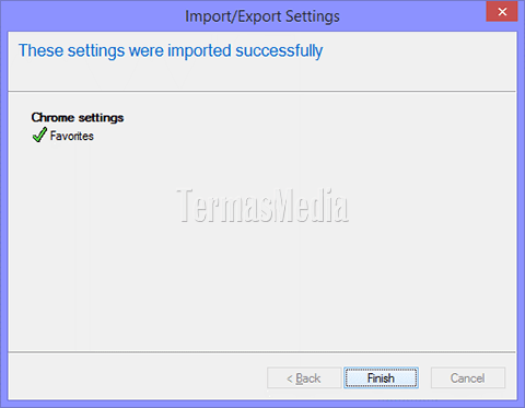 Mengimpor bookmark dari Google Chrome ke Microsoft Internet Explorer