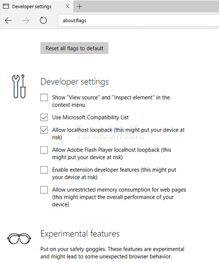 Mempercepat pemuatan laman website di browser Microsoft Edge