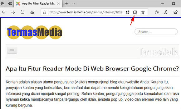 Mencetak halaman web (web page) tanpa iklan
