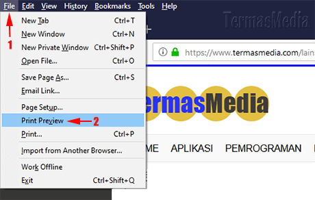 Mencetak halaman web tanpa iklan dengan browser Mozilla Firefox