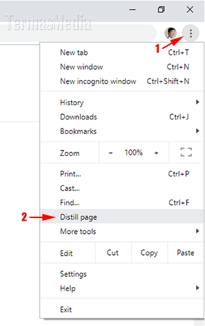 Mencetak halaman web (web page) tanpa iklan