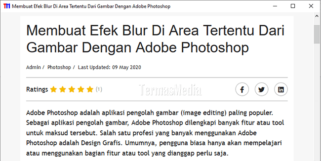 Mengaktifkan dan menggunakan mode Site Specific Browser Mozilla Firefox