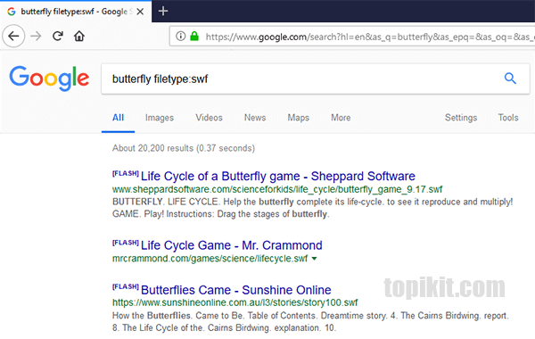 Menggunakan fitur pencarian lanjutan di mesin telusur (search engine) Google