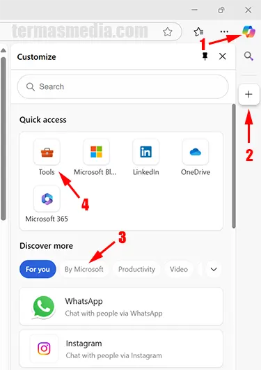 Menggunakan fitur internet speed test browser Microsoft Edge