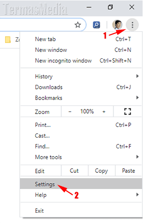 Mengubah lokasi folder tempat file unduhan di Google Chrome