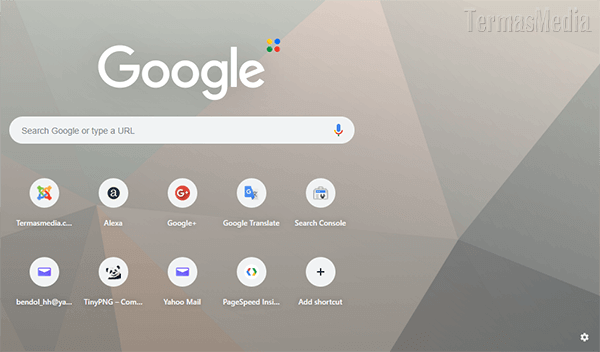 Cara mengubah warna latar (background image) browser Google Chrome