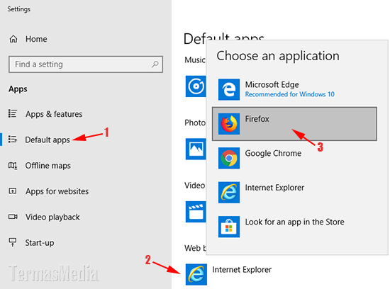 Menjadikan Mozilla Firefox Sebagai Browser standar (default)