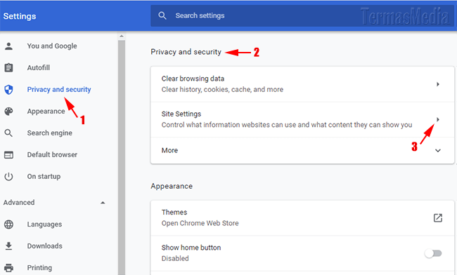 Menyetel mengatur Google Chrome mengunduh file PDF daripada membuka