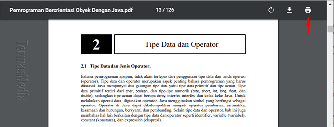 Mengekstrak atau menyimpan halaman tertentu dari file PDF dengan Google Chrome