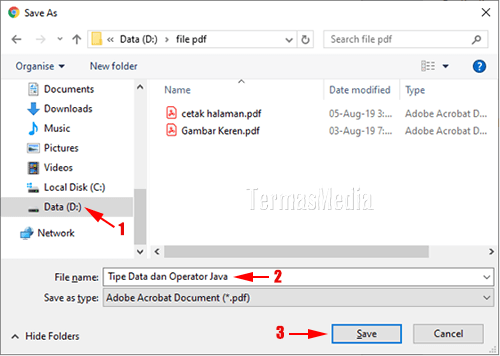 Mengekstrak atau menyimpan halaman tertentu dari file PDF dengan Google Chrome