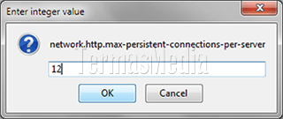 Mengubah batasan jumlah file yang diunduh serentak di Mozilla Firefox