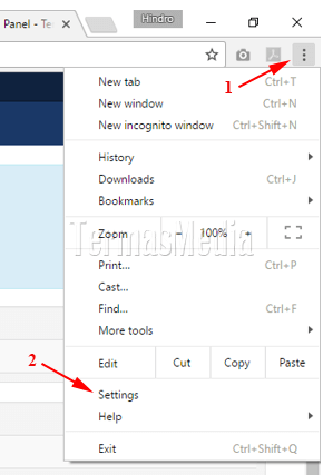 Menjalankan kembali browser dengan membuka semua tab dari sesi terakhir