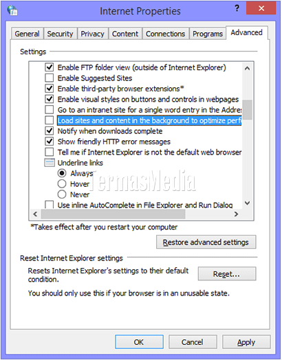 Fitur Preload Websites, optimasi performa muat halaman di Internet Explorer 11