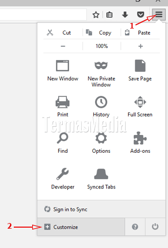 Mengembalikan tombol Home (Home button) yang tidak muncul di browser Mozilla Firefox
