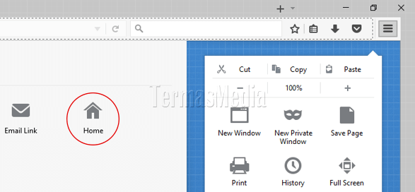 Mengembalikan tombol Home (Home button) yang tidak muncul di browser Mozilla Firefox