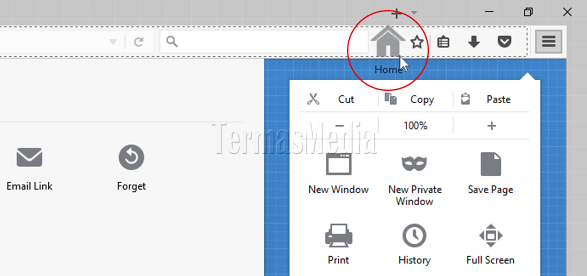 Mengembalikan tombol Home (Home button) yang tidak muncul di browser Mozilla Firefox