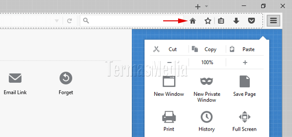 Mengembalikan tombol Home (Home button) yang tidak muncul di browser Mozilla Firefox