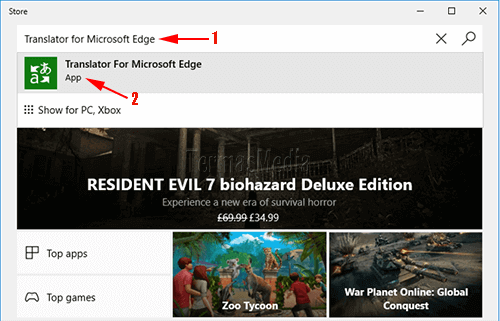 Menterjemahkan laman website ke bahasa berbeda di Microsoft Edge