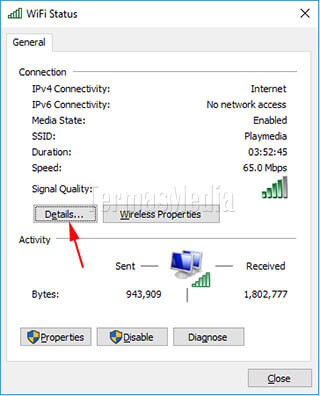 Cara mengetahui IP address komputer