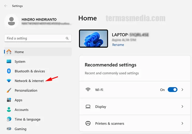 Menonaktifkan koneksi otomatis perangkat ke Wi-Fi di Windows 11