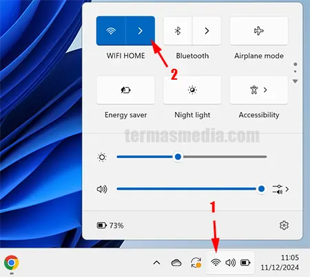 Menonaktifkan koneksi otomatis perangkat ke Wi-Fi di Windows 11