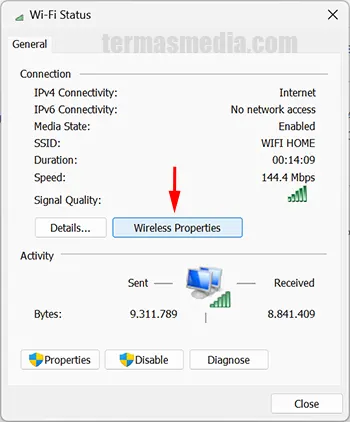 Menonaktifkan koneksi otomatis perangkat ke Wi-Fi di Windows 11