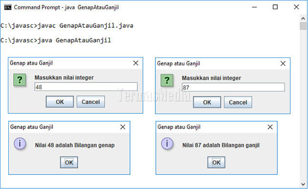Pernyataan penyeleksian if else di Java